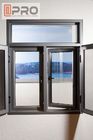 Ayunan Tahan Benturan Buka Jendela Kaca Apung Jendela Rumah Aluminium Jendela tingkap ganda jendela tingkap aluminium
