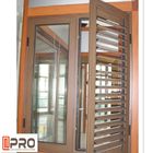 Pola Pembukaan Vertikal Jendela Aluminium Casement Dengan Sistem Keamanan CASEMENT ALUMINIUM WINDOWS pintu tingkap