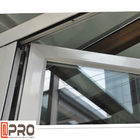 6063-T5 Profile Aluminium Casement Windows Dengan Double Glazing Customized Size aluminium bifold windows
