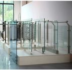 Interior Clear Laminated Tempered Glass Aluminium Transparan Balustrade