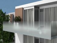 Indoor Outdoor 10mm Tebal Frameless Glass Balcony Aluminium Balustrade