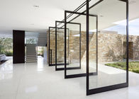 6A 27A Aluminium center pivot glass door Untuk Rumah Modern