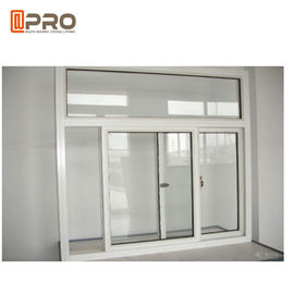 Powder Coated Office Interior Aluminium Sliding Windows Ukuran Disesuaikan mekanisme profil jendela geser jendela geser