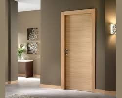 Simple Plywood Flush Panel Pintu Interior Kayu MDF Untuk Ketahanan Istirahat Hotel